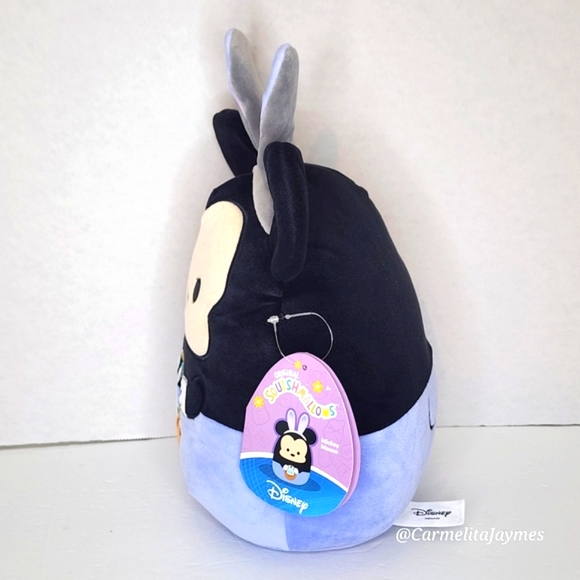 🐣 MICKEY MOUSE 🐭 Mickey w Blue Bunny Basket Easter 2024 Disney Squishmallow - Picture 5 of 8